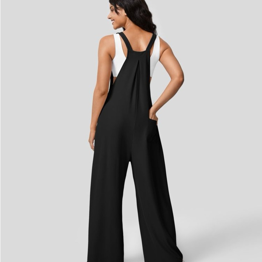 HALARA Black Wide-Leg Jumpsuit - Picture 2 of 6